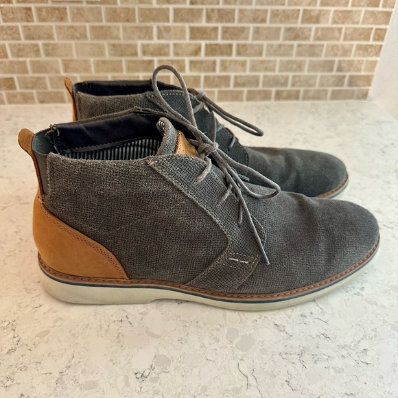 Nunn Bush Other - Nunn Bush Comfort Gel Men’s Gray and Tan Chukka Boots with Memory Foam | Size 11